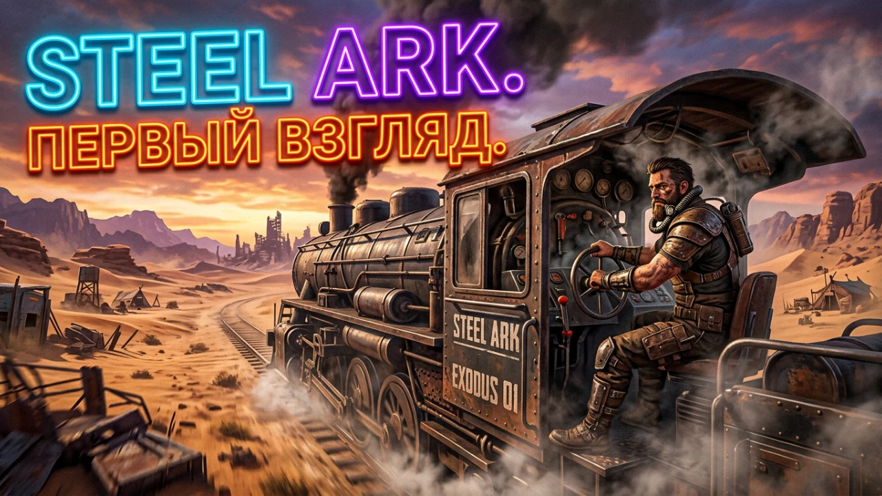 🚦ВЫЖИВАНИЕ НА ПАРОВОЗЕ🚂  /Steel Ark/ ПЕРВЫЙ ВЗГЛЯД #UyutniySensey